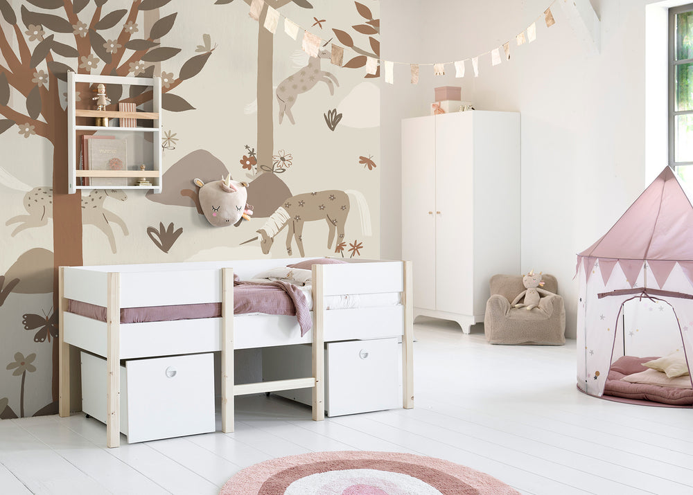 Panoramisch Behang Unicorn - 300x285cm