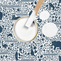RB008L RB008MV Muurverf en Lak Synthetic White Forest Animals