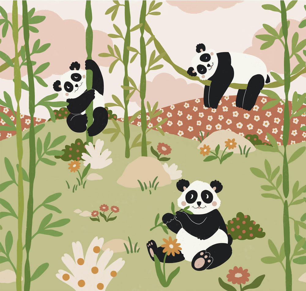 Recycled Wallpaper Panda