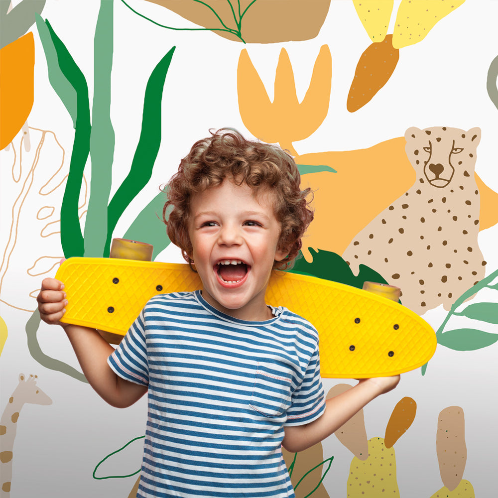 RB379  Roomblush , Safari yellow behang, papier peint, wallpaper, tapete