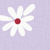 RB412 Daisy Field, detail kinderbehang madeliefjes, detail children's wallpaper daisies, detail Kindertapete Gänseblümchen, détail papier peint enfants marguerites