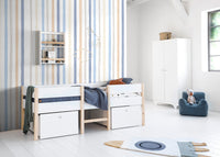  RB416 Behang Delicate Stripes Multi Blauw - wallpaper, papier peint, behang, tapete
