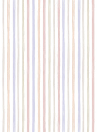 RB418 Behang Delicate Stripes Multi Perzik - wallpaper, papier peint, behang, tapete