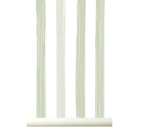 RB419 Behang Delicate Stripes Groen - wallpaper, papier peint, behang, tapete
