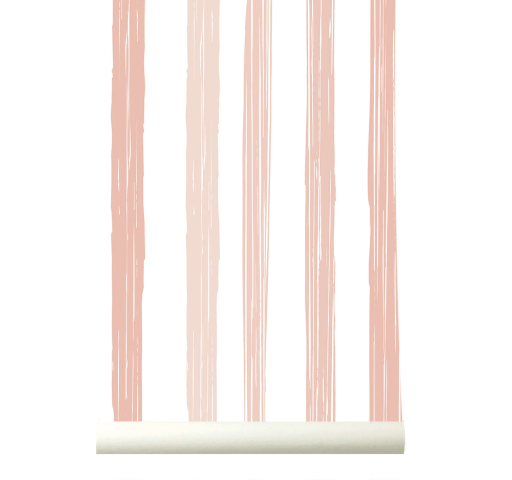 RB420 Behang Delicate Stripes Perzik - wallpaper, papier peint, behang, tapete