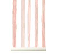 RB420 Behang Delicate Stripes Perzik - wallpaper, papier peint, behang, tapete