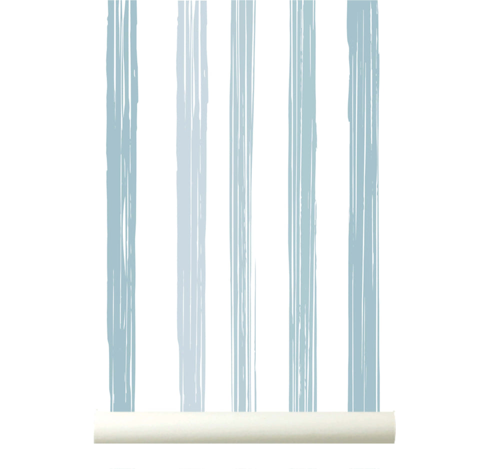 RB421 Behang Delicate Stripes Turquoise - wallpaper, papier peint, behang, tapete