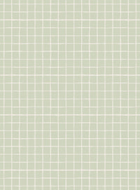 RB425 Gentle Grid Groen Sample- behangpapier kinderkamer