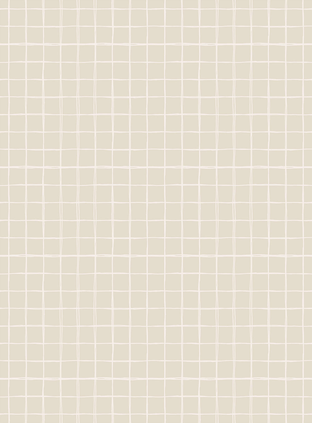RB427 Gentle Grid Beige Sample - behangpapier kinderkamer