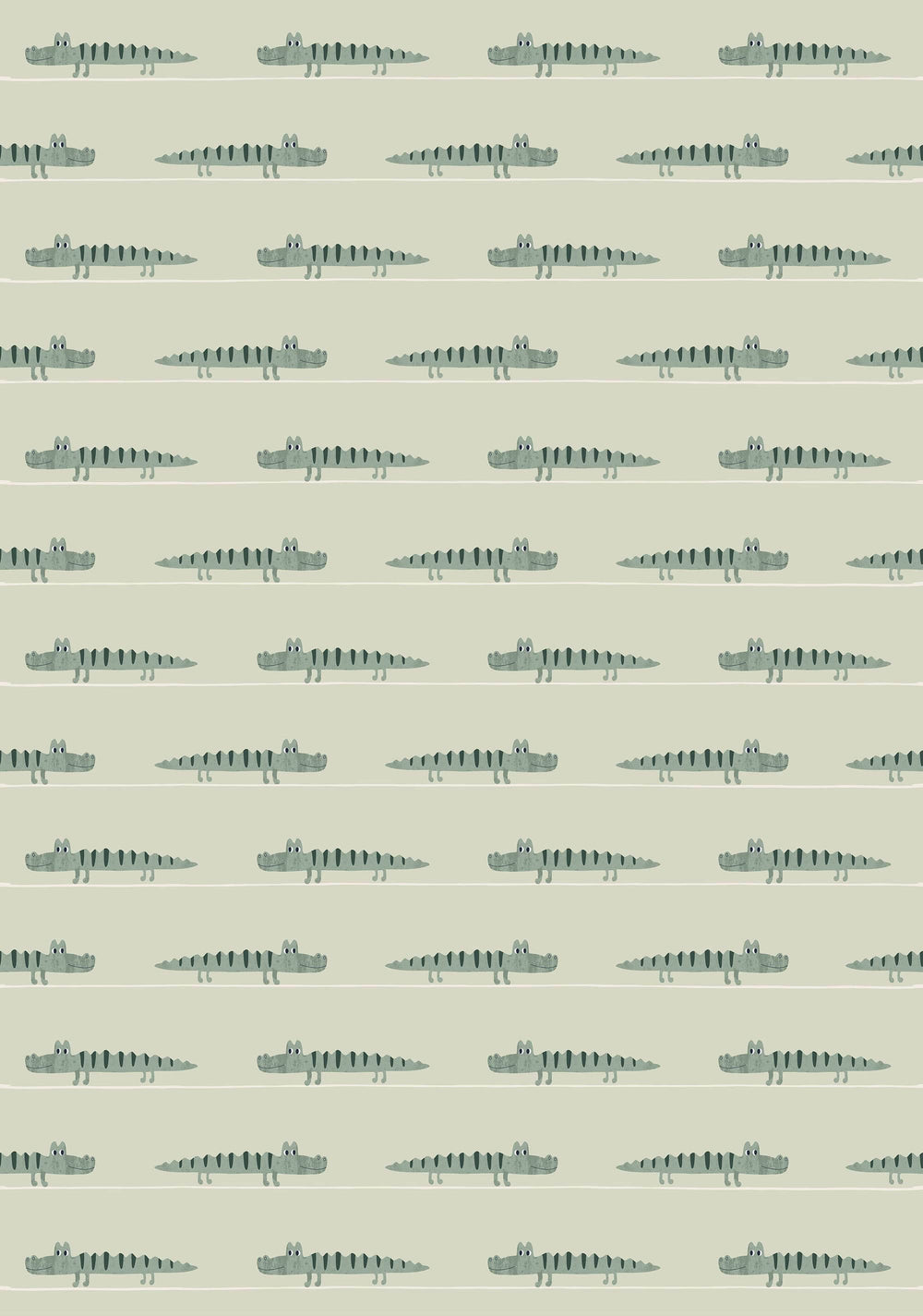 RB431 Behang Mr Croco Groen Sample