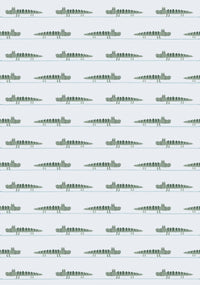 RB432 Behang Mr Croco Blauw Sample