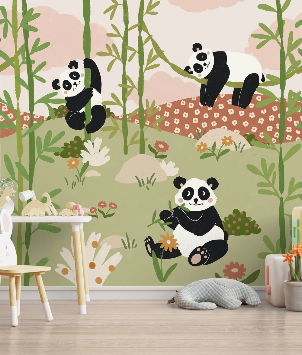 Recycled Wallpaper Panda