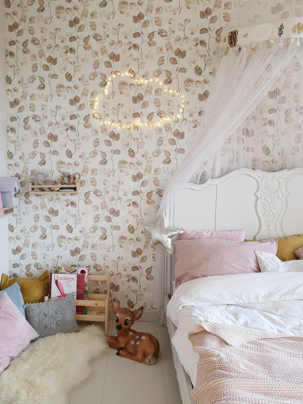 RB242 Behang Bloom Nude - Roomblush Unicorn Wallpaper, Papier peint, Behang, Tapete