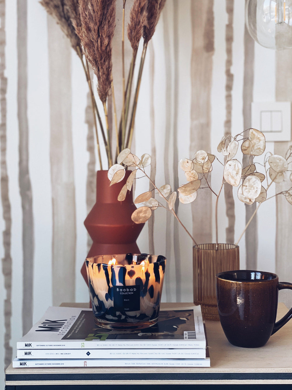 RB237 Behang Stripes Nude - roomblush