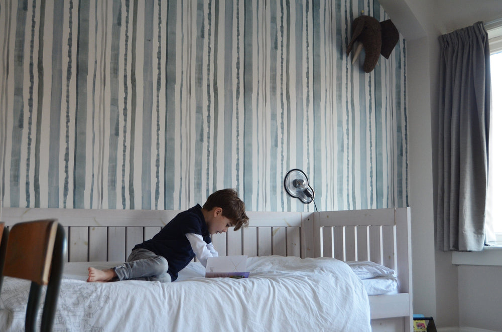 RB235 Behang Stripes Blue - roomblush 