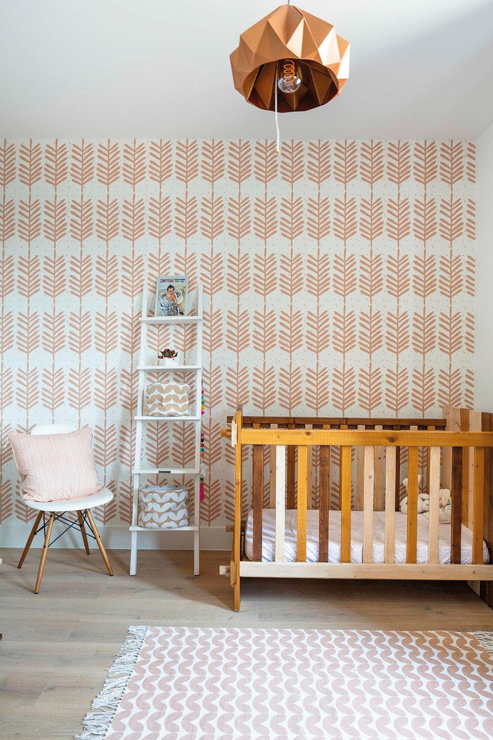 RB153 Behang Feathers warmpink - roomblush
