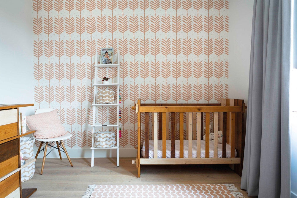 RB153 Behang Feathers warmpink - roomblush