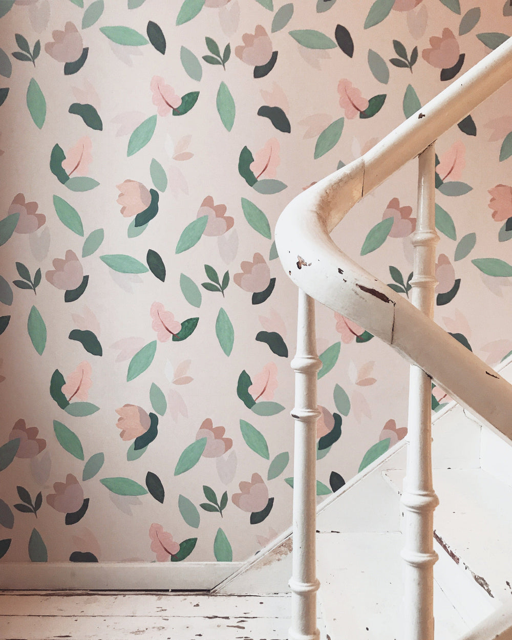 RB206 Behang ParisParis pink green -  ParisParis wallpaper, papier peint, behang, tapete