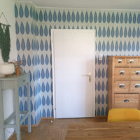 RB099 Behang Botanic blue - roomblush