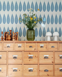 RB099 Behang Botanic blue - roomblush