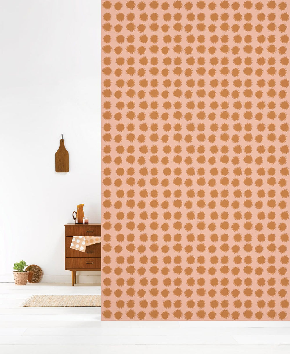 RB108 Behang Fluff copperblush - roomblush
