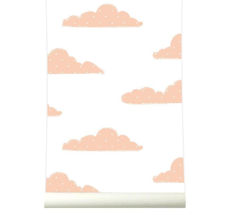 RB130 Behang Sweet Clouds pink - roomblush