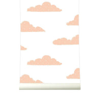 RB130 Behang Sweet Clouds pink - roomblush