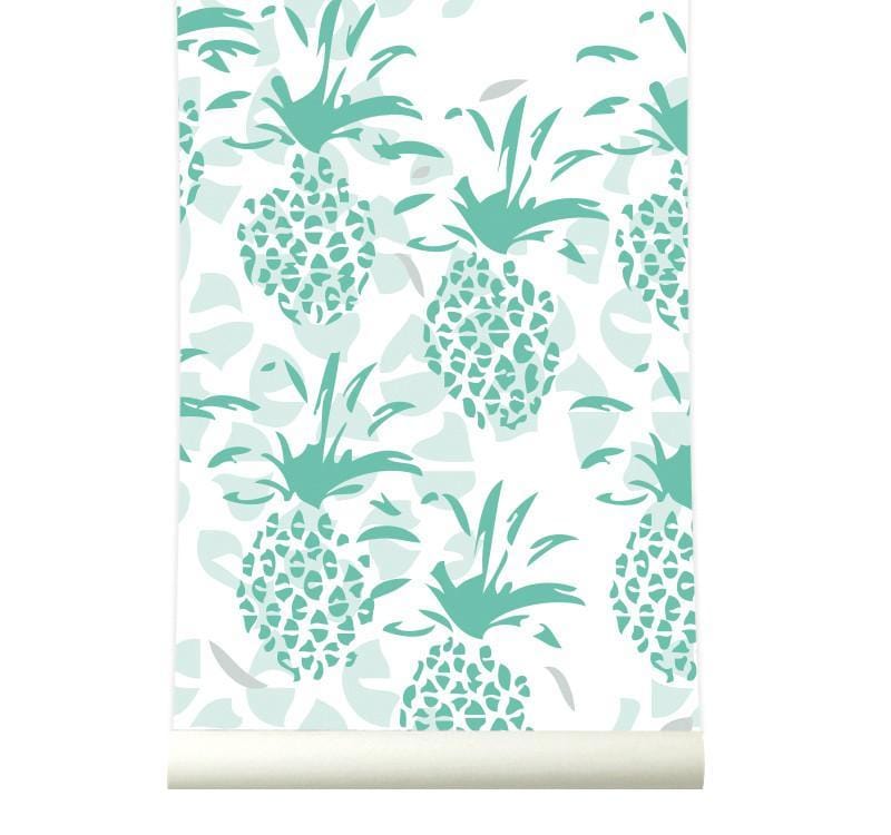RB149 Behang Pineapple green - roomblush