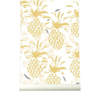 RB150 Behang Pineapple yellow - roomblush