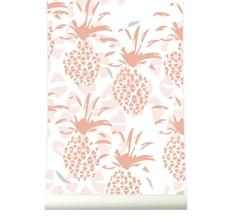 RB151 Behang Pineapple warmpink - roomblush