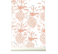 RB151 Behang Pineapple warmpink - roomblush