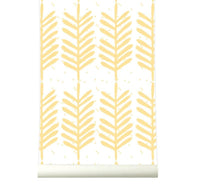 RB152 Behang Feathers yellow - roomblush