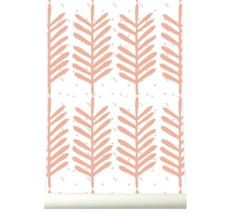 RB153 Behang Feathers warmpink - roomblush