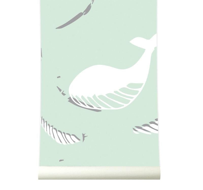 RB163 Behang be free pastelgreen - roomblush