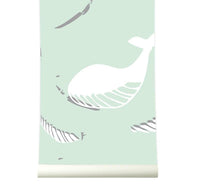 RB163 Behang be free pastelgreen - roomblush