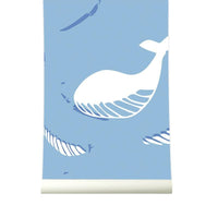 RB164 Behang be free blue - roomblush