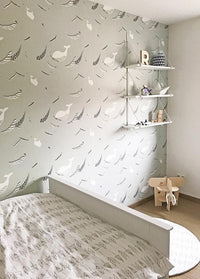 RB165 Behang be free grey - roomblush
