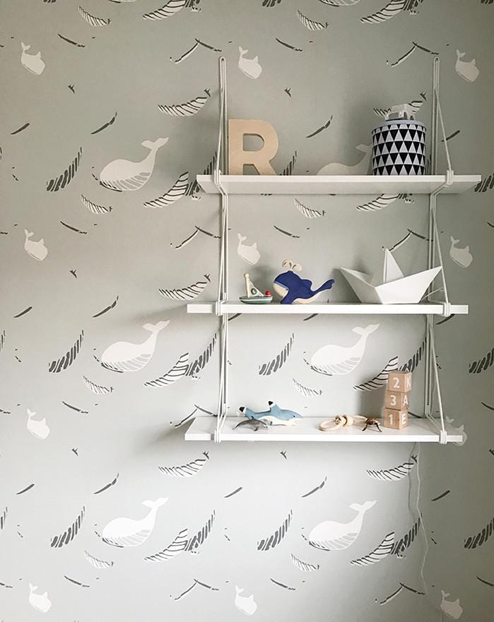 RB165 Behang be free grey - roomblush