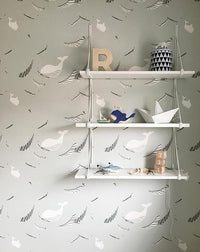 RB165 Behang be free grey - roomblush