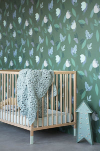 RB204 Behang ParisParis greenblue - Roomblush ParisParis wallpaper, papier peint, behang, tapete