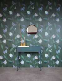 RB204 Behang ParisParis greenblue -  Roomblush ParisParis wallpaper, papier peint, behang, tapete