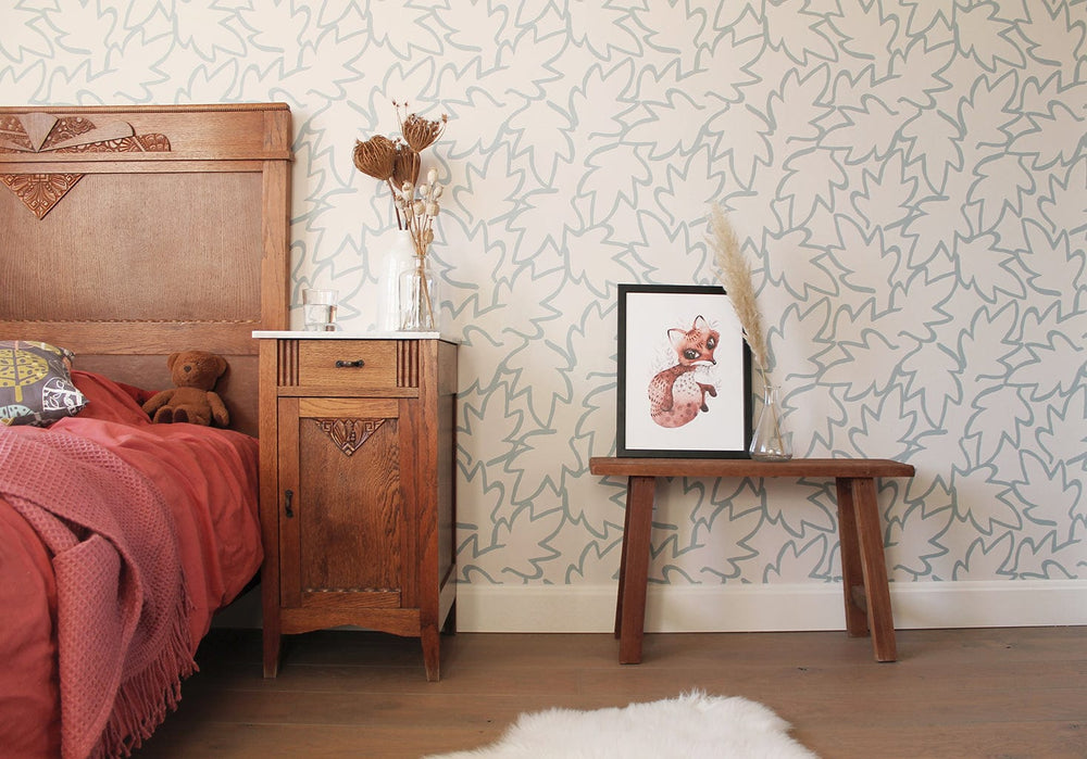 RB220 Behang Autumn Leaves blue - roomblush