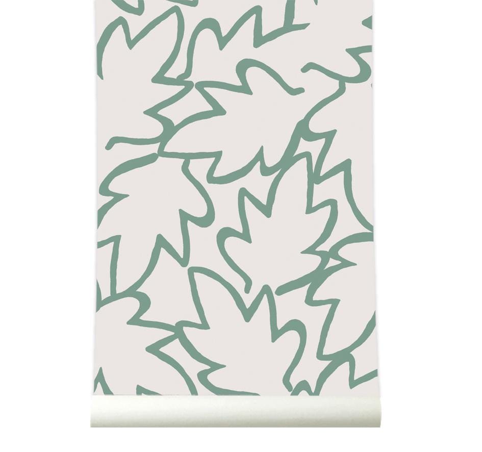 RB221 Behang Autumn Leaves green - roomblush