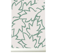 RB221 Behang Autumn Leaves green - roomblush