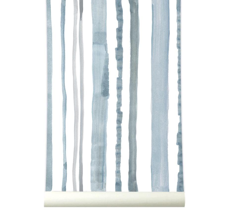 RB235 Behang Stripes Blue - roomblush 