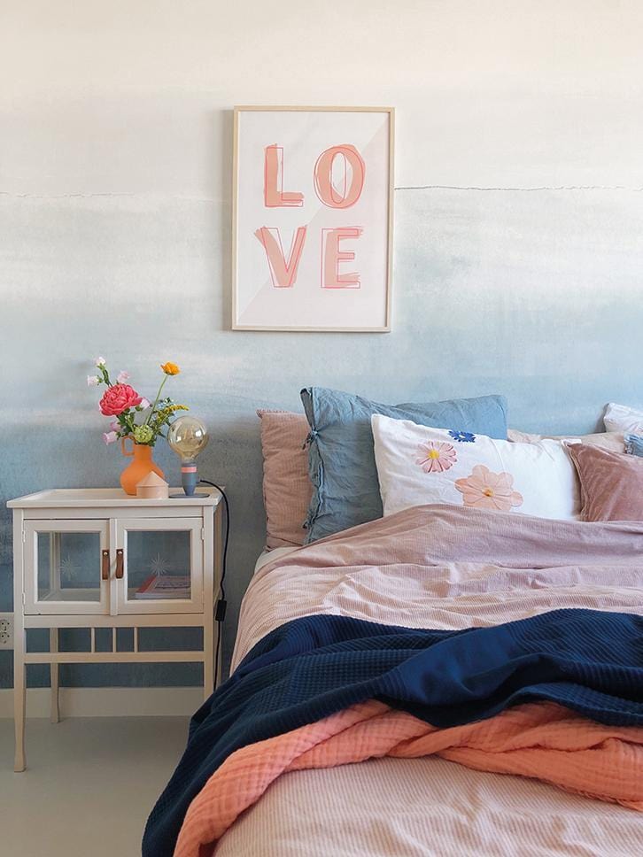 RB251 Behang Layered Blue - Roomblush Layered Wallpaper, Papier peint, Behang, Tapete