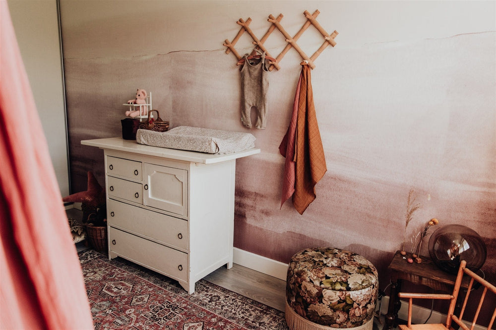 RB253 Behang Layered Red - roomblush