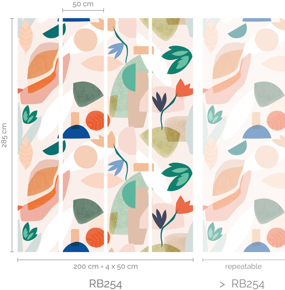 RB254 -   Roomblush Pieces wallpaper, papier peint, behang, tapete