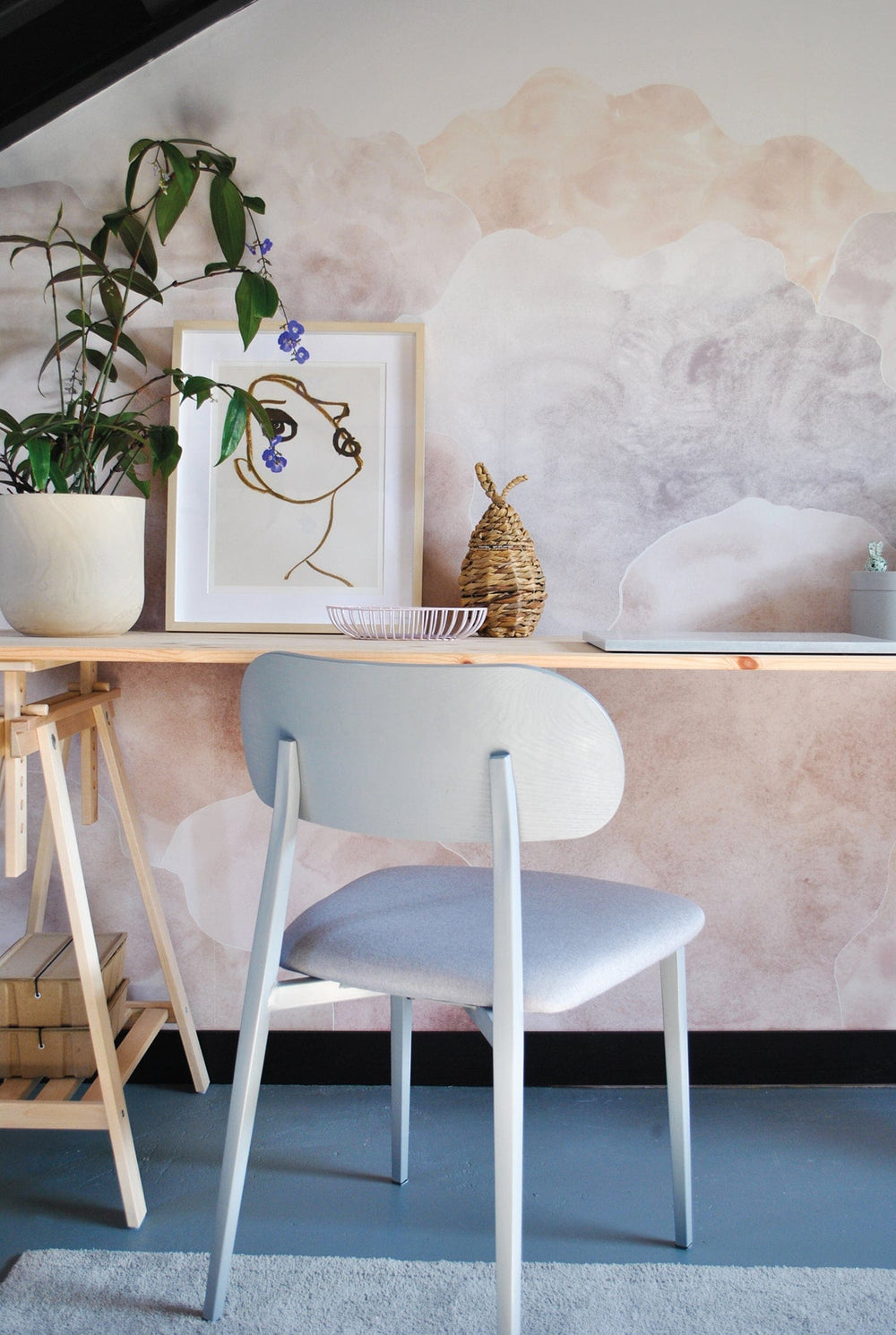 RB313  Behang Heaven Pink - roomblush