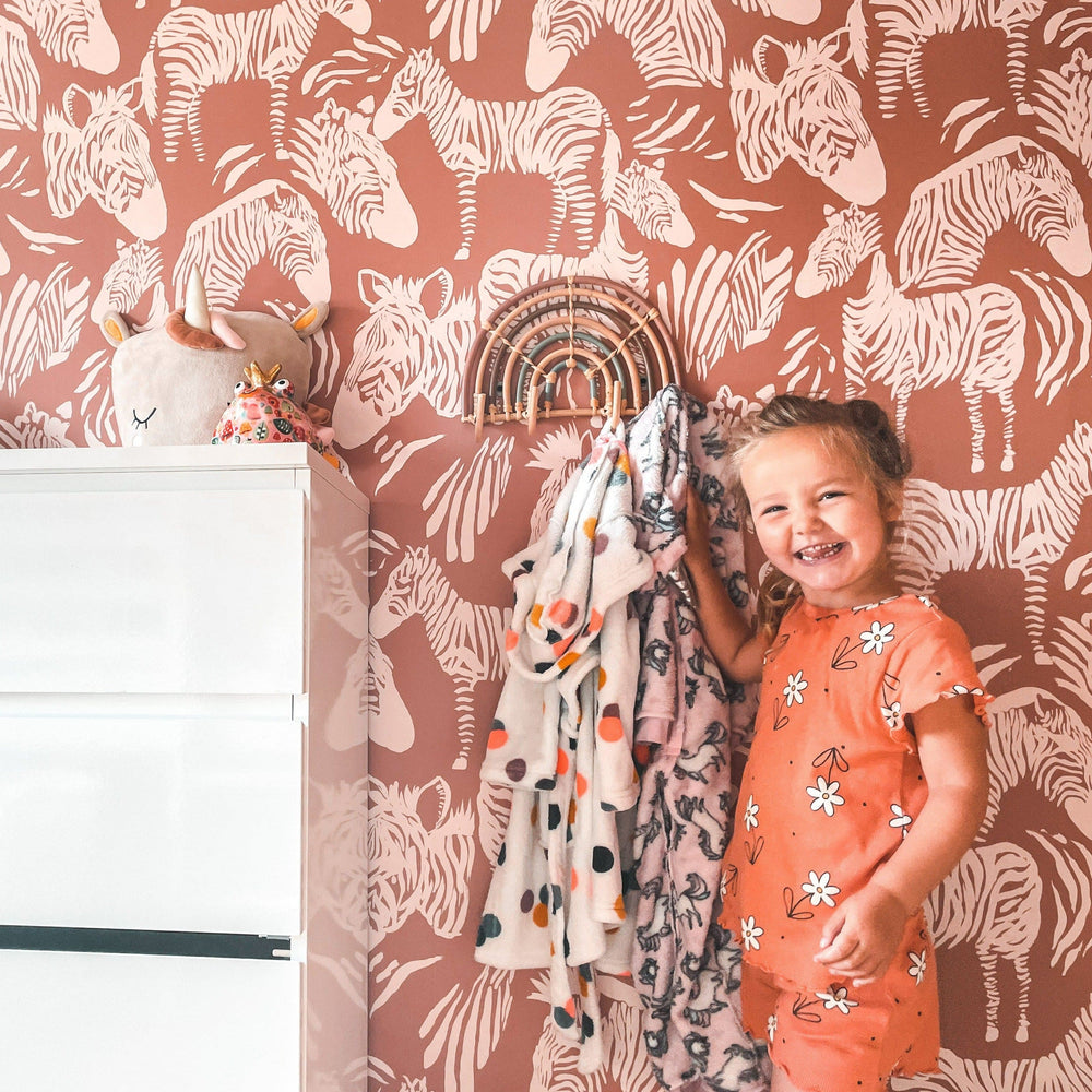 RB330 Behang Zebra Pink - roomblush